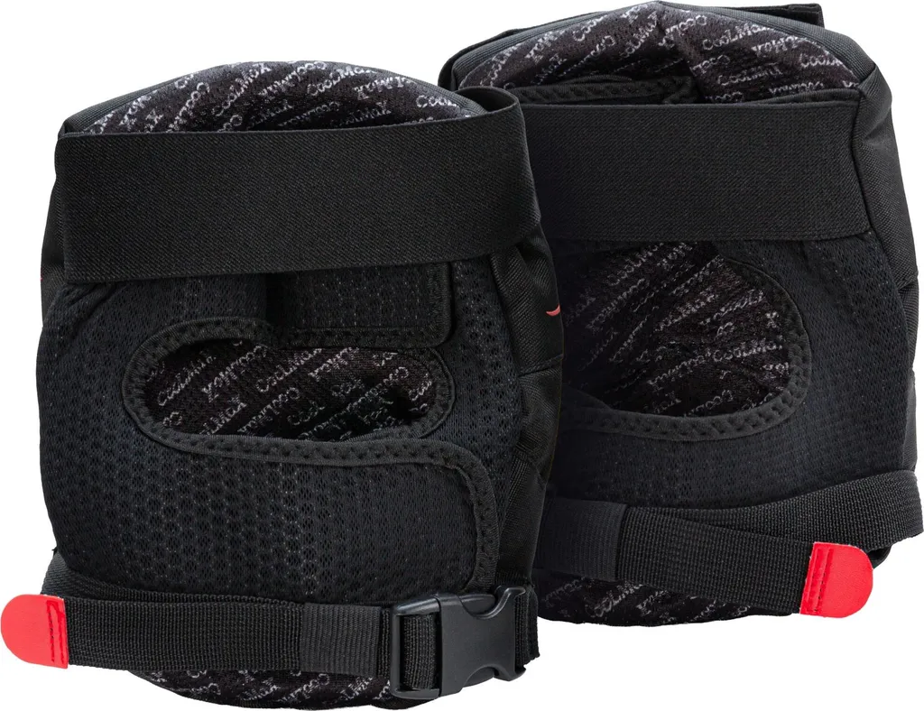 Genouillères Ennui Aly Pad Flame Noir M avec Coque Renforcée Antichoc