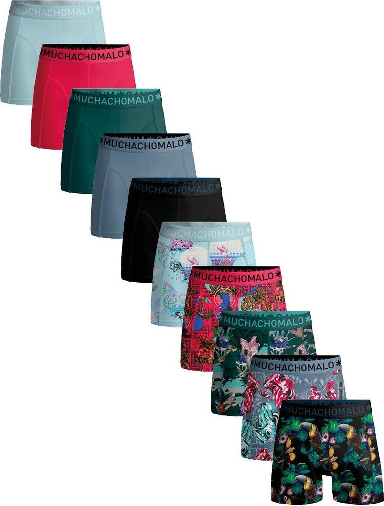 Muchachomalo Herren Boxershorts – 10er Pack – Baumwolle Stretch – Bequeme Unterwäsche – Größe 6XL - U-REMIX1010-20