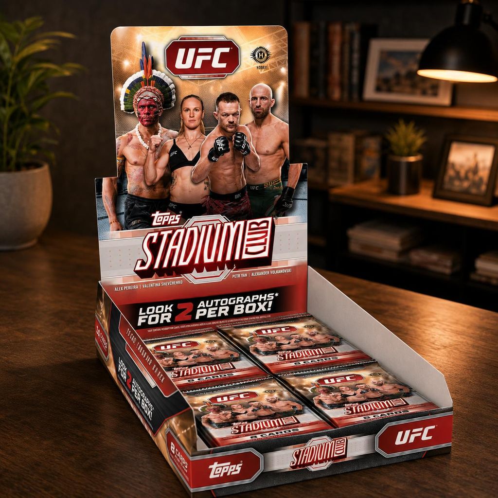 2026 Topps Stadium Club UFC Hobby Box Englisch Produktbild  KI-generiertes Bild