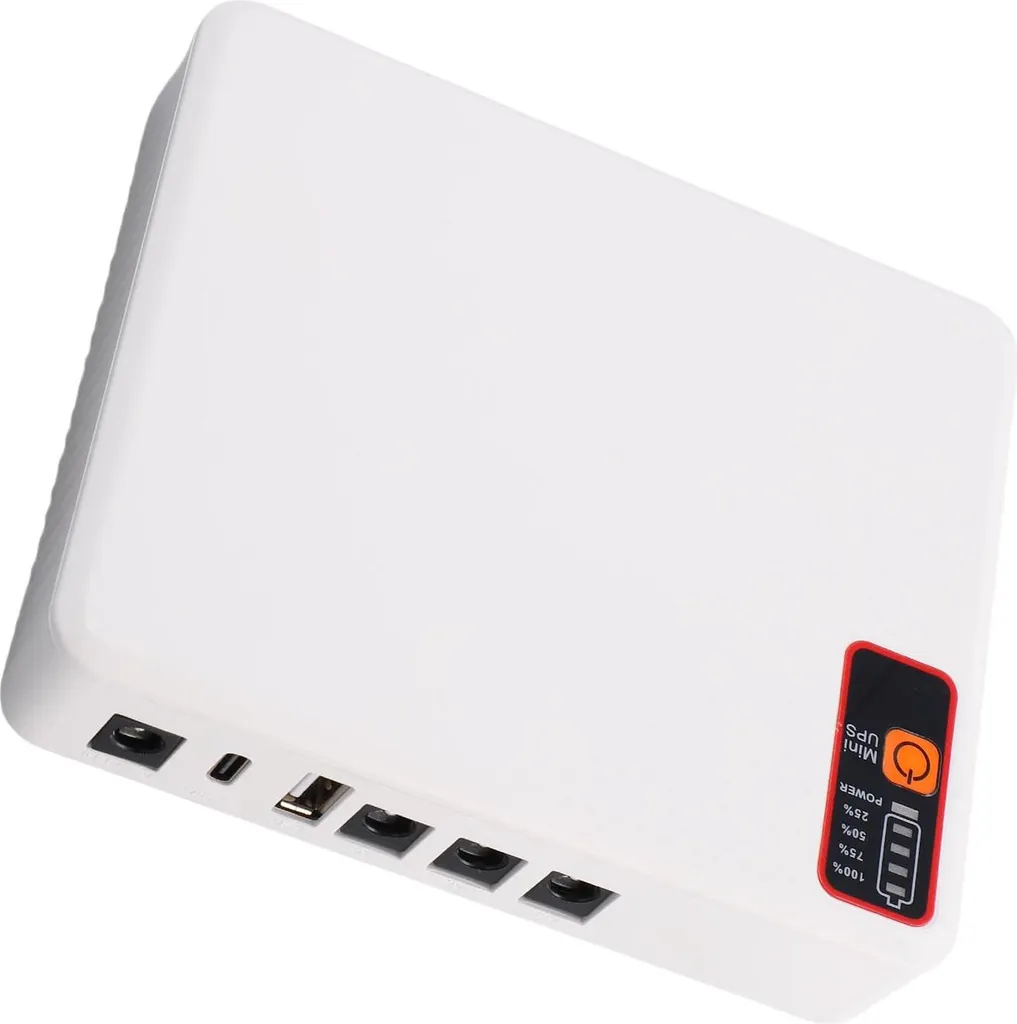Mini Onduleur UPS 12000mAh 18W 5V 9V 12V DC Type-C pour Routeur Modem