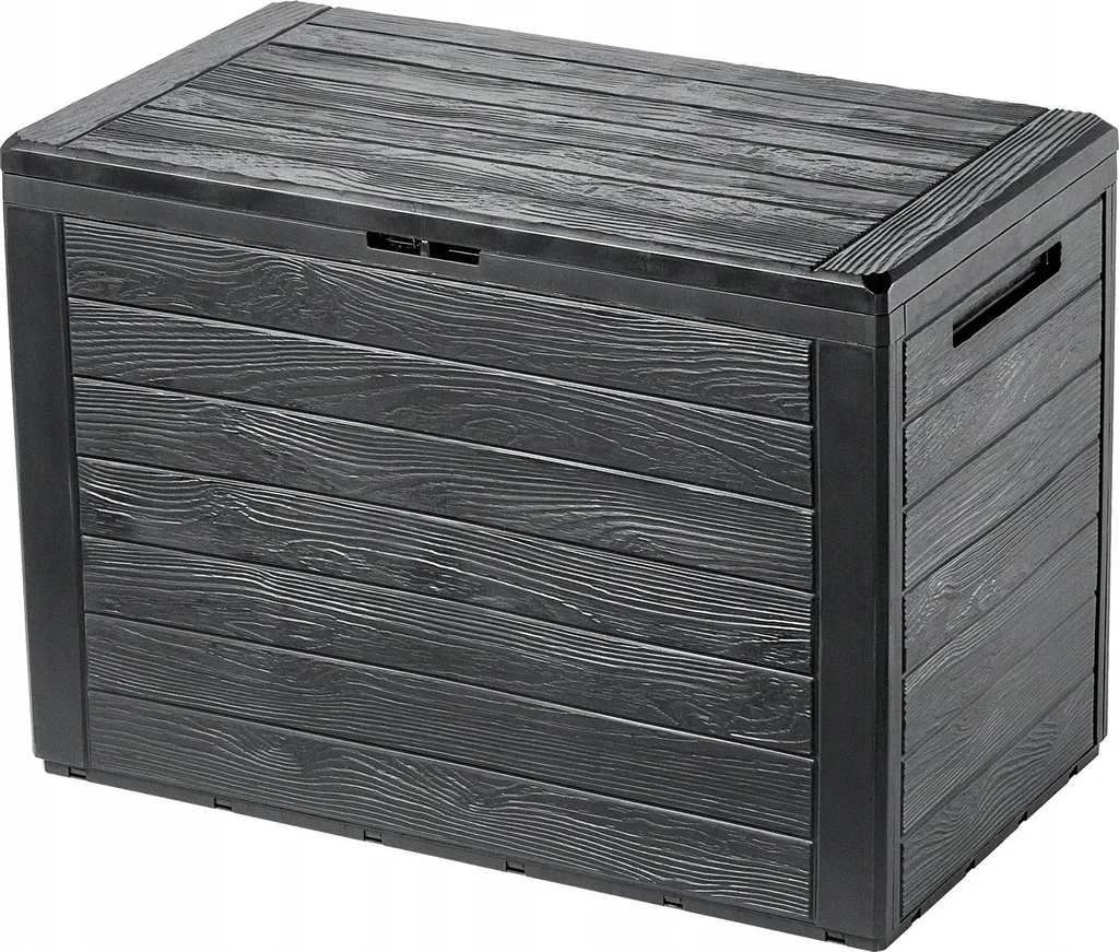 Petit coffre de jardin anthracite 190L : fini le désordre sur le balcon