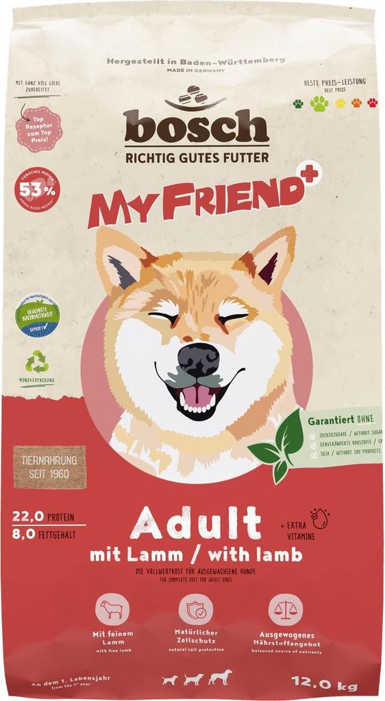 Bosch My Friend+ Adult mit Lamm 12 kg Produktbild 