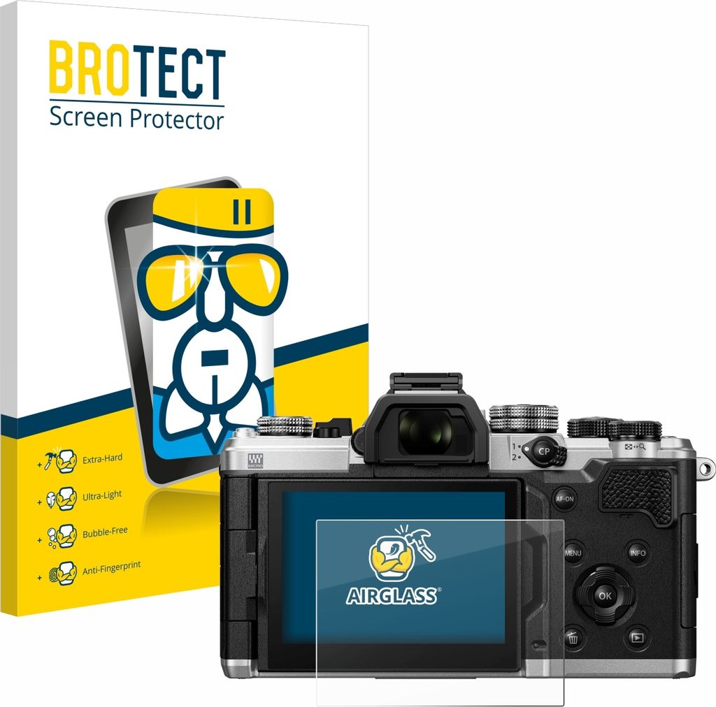 BROTECT Schutzglas für OM System OM-3 Schutzfolie Panzer Folie Glas Display Schutz klar