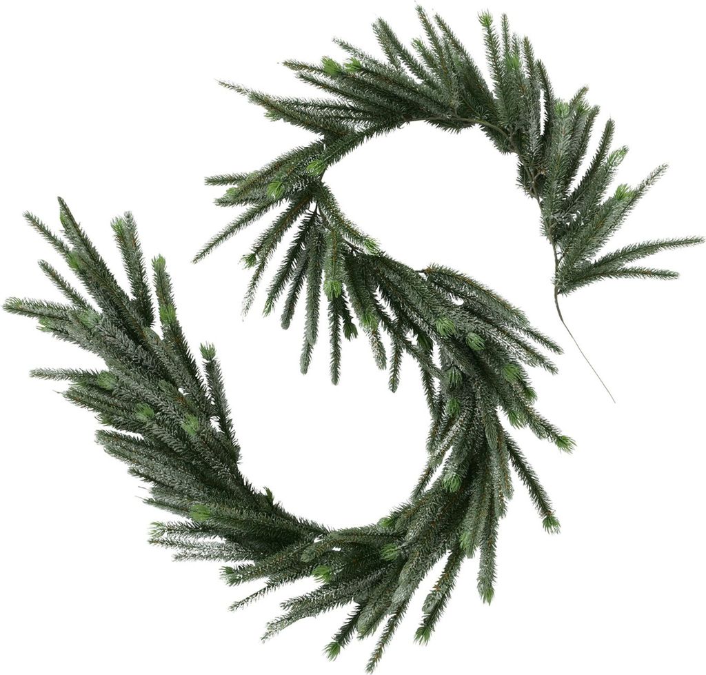Tannengirlande Kerstmis L202cm Weihnachtsgirlande grün künstlich Adventsdeko