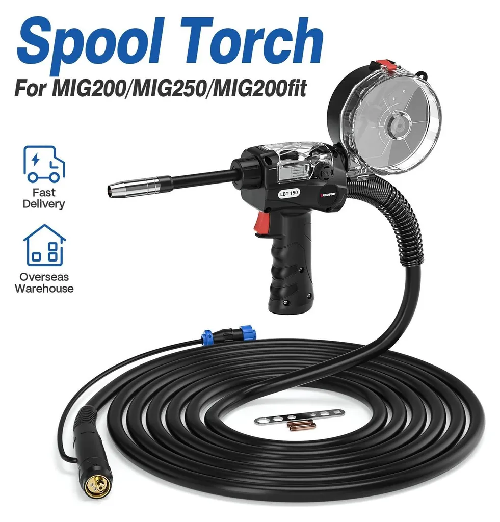 Torche de soudage MIG Spool Gun pour aluminium avec alimentation de fil