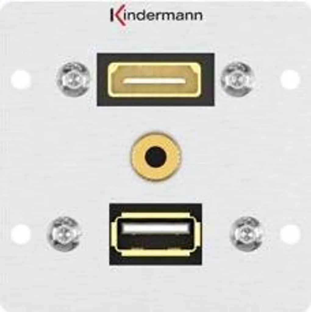 Kindermann Konnect alu 50 - Boîtier d'encastrement bureau haute qualité