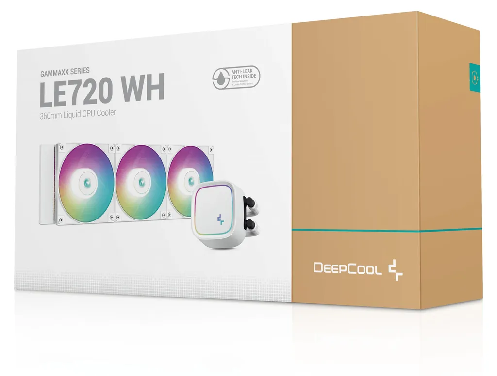 Kit de refroidissement liquide CPU Deepcool LE720 Blanc AIO ARGB 360mm - 7