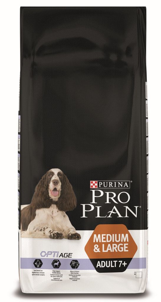 Purina PRO PLAN Medium & Large Adult 7+, Adult, Riese (≥45 kg), Huhn, 14 kg