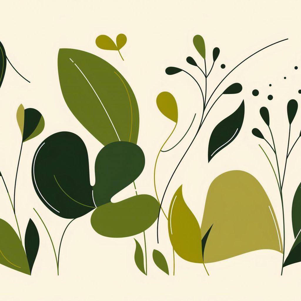 Plakat 50x50cm Frische der Blätter