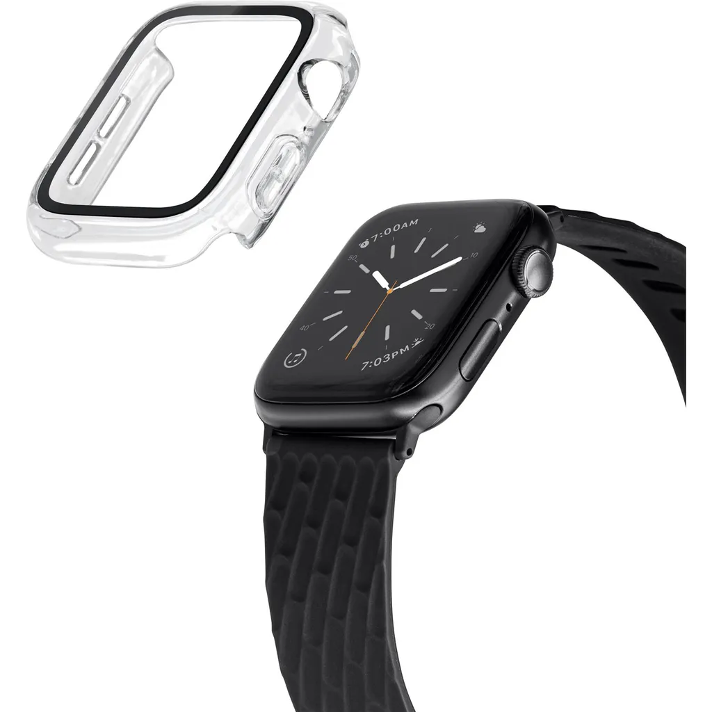 Protéger Apple Watch 44mm contre les rayures avec la coque LAUT PC