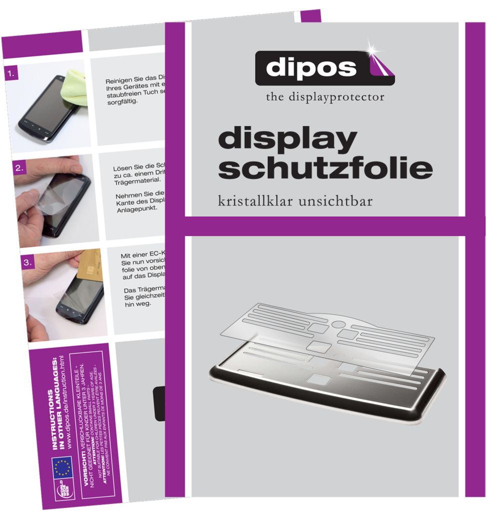 2x Schutzfolie für Philips EP5934/10 Tropfblech klar Produktbild 