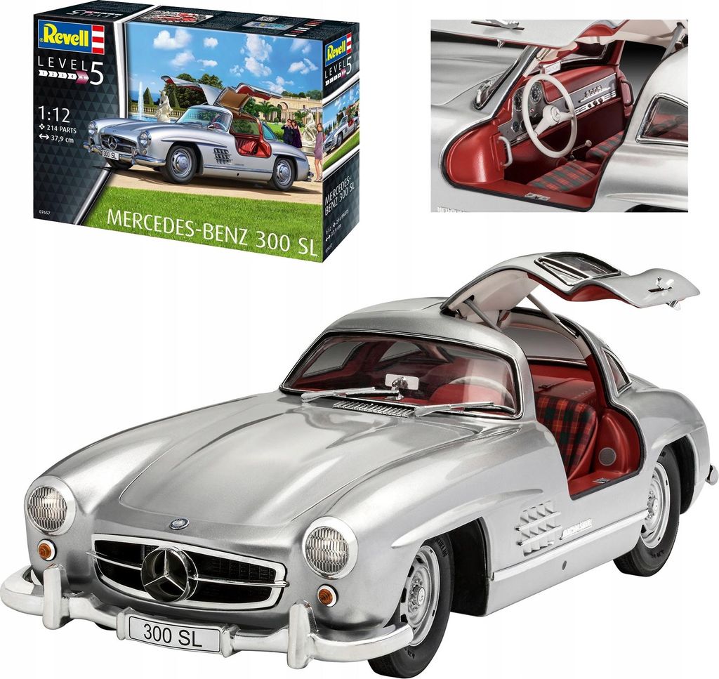 Revell model do sklejania Mercedes Benz 300 SL 1:12 Zdjęcie produktu 
