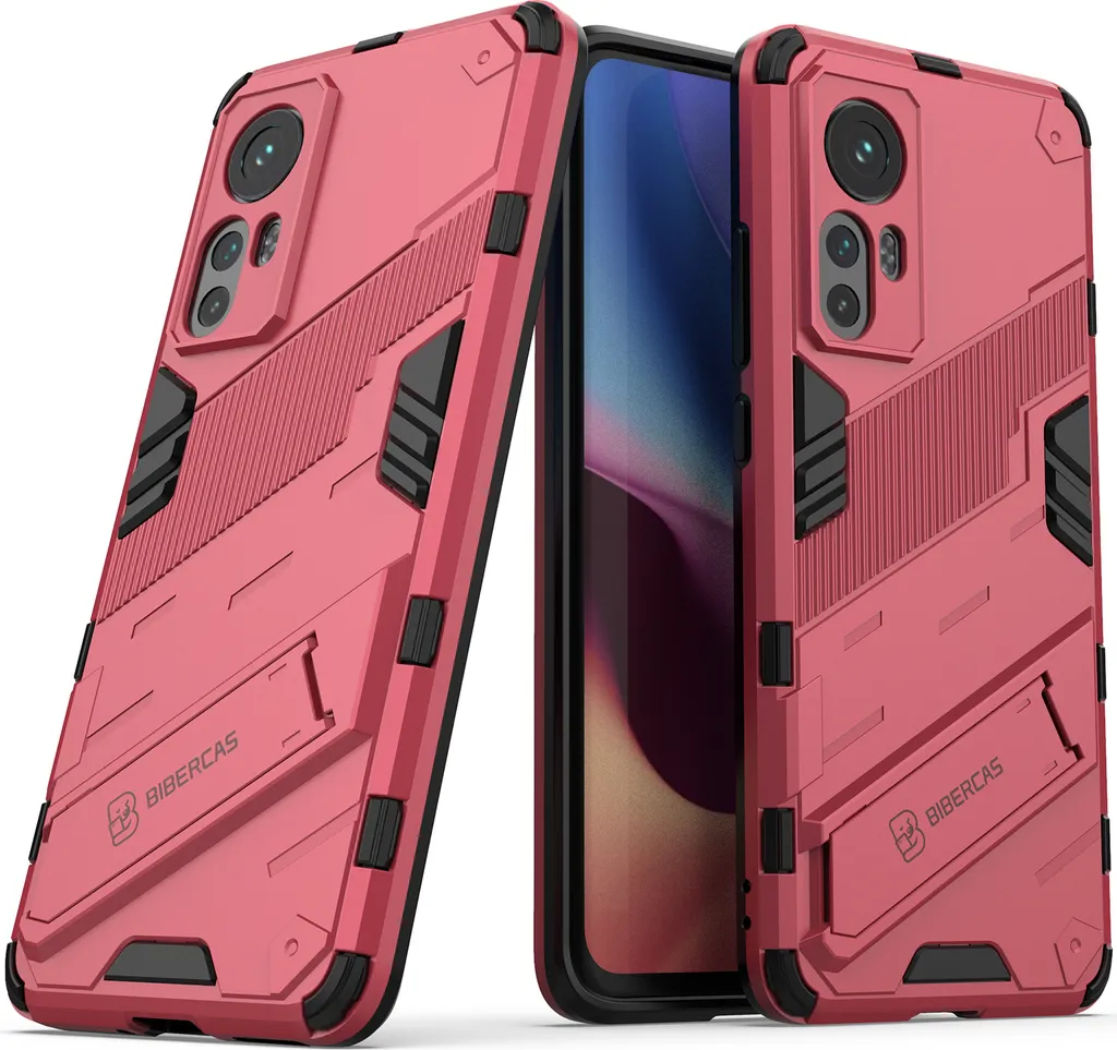 Cover Protettiva Xiaomi 12/12S/12X Rosa: Eleganza Armor e Stand Video