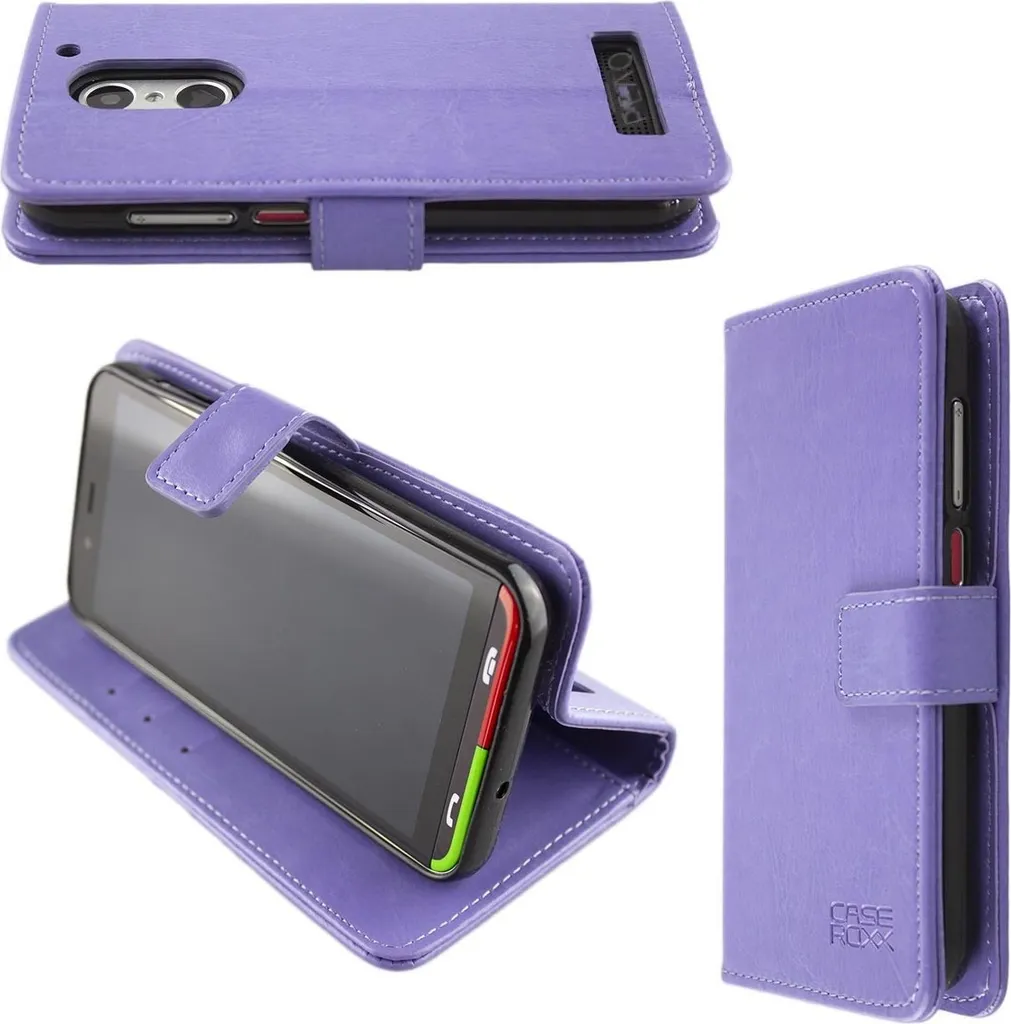 caseroxx Custodia per cellulare compatibile con la custodia a portafoglio Emporia Supereasy Bookstyle-Case