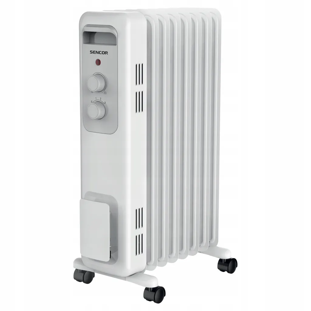 Radiateur électrique 1500W Bain d'huile mobile : fini l'air sec et froid