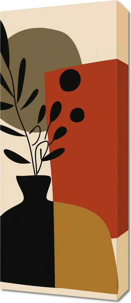 Tableau Moderne 30x70 cm Dynamique de la composition pour Salon Chic