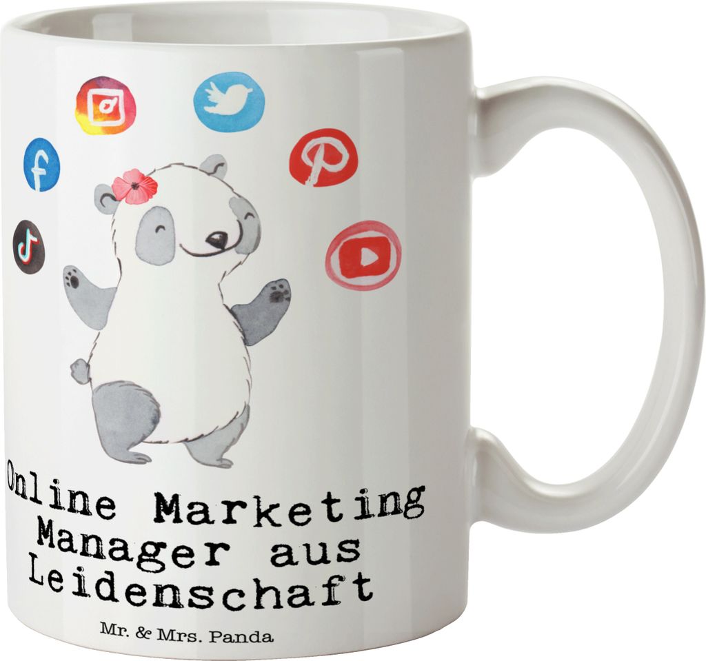 Mr. & Mrs. Panda Kaffeebecher Online Marketing Manager Produktbild 