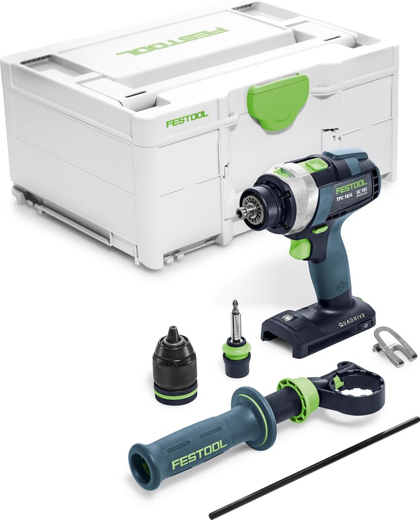 Trapano a percussione a batteria Festool QUADRIVE TPC 18/4 Immagine del prodotto 