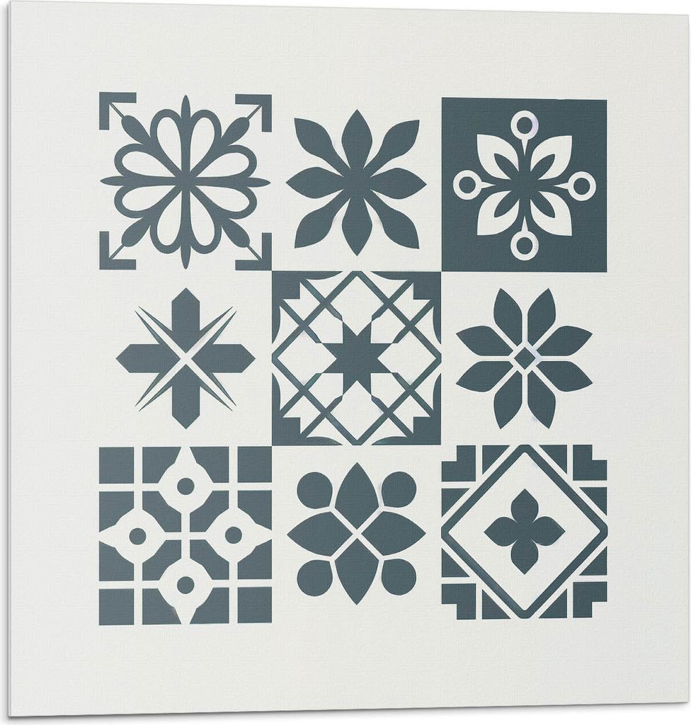 Geometrische Muster In Einem Layout – Selbstklebend – Wandverkleidung – Wandpaneel – Wanddeko – Dekorative Wandpaneele – 3D Wandpaneele...