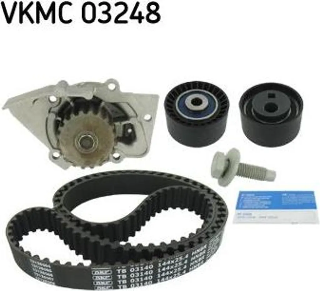 Pack pompe à eau et courroie de distribution pour monospace Peugeot 807