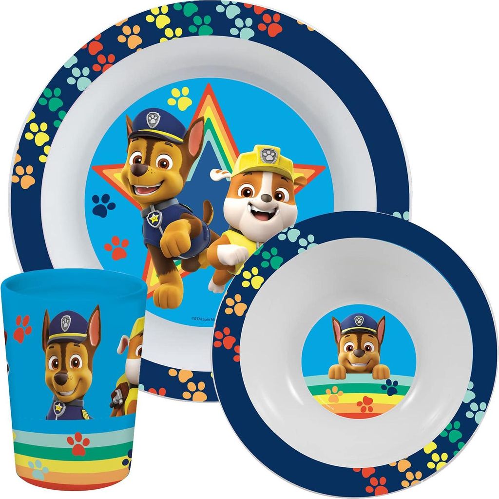 Paw Patrol, 3-delige ontbijtset Productafbeelding 