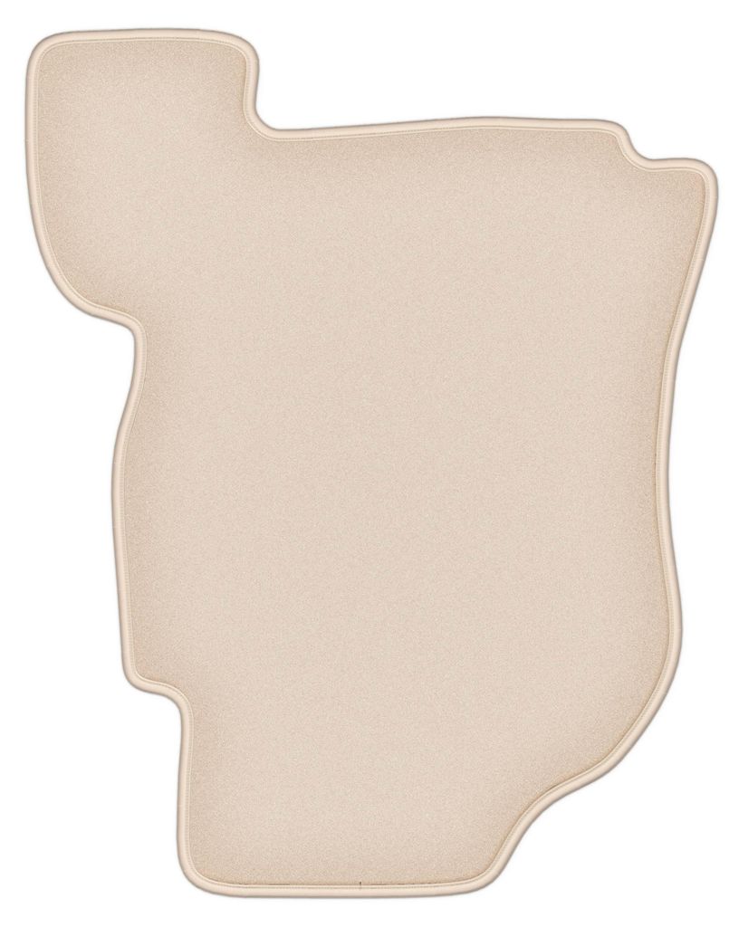 DURBAN Beige Velours-Fahrerfußmatte für Honda Concerto Liftback (1988-1994)