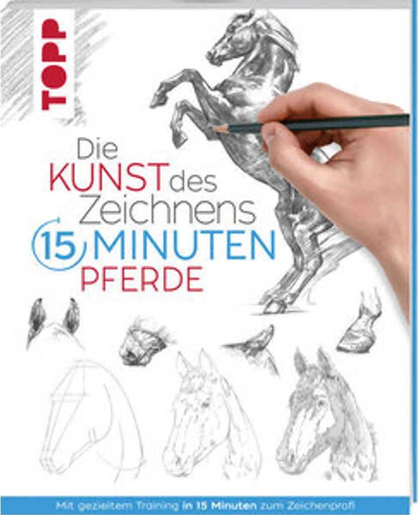Die Kunst des Zeichnens 15 Minuten - Pferde Produktbild 