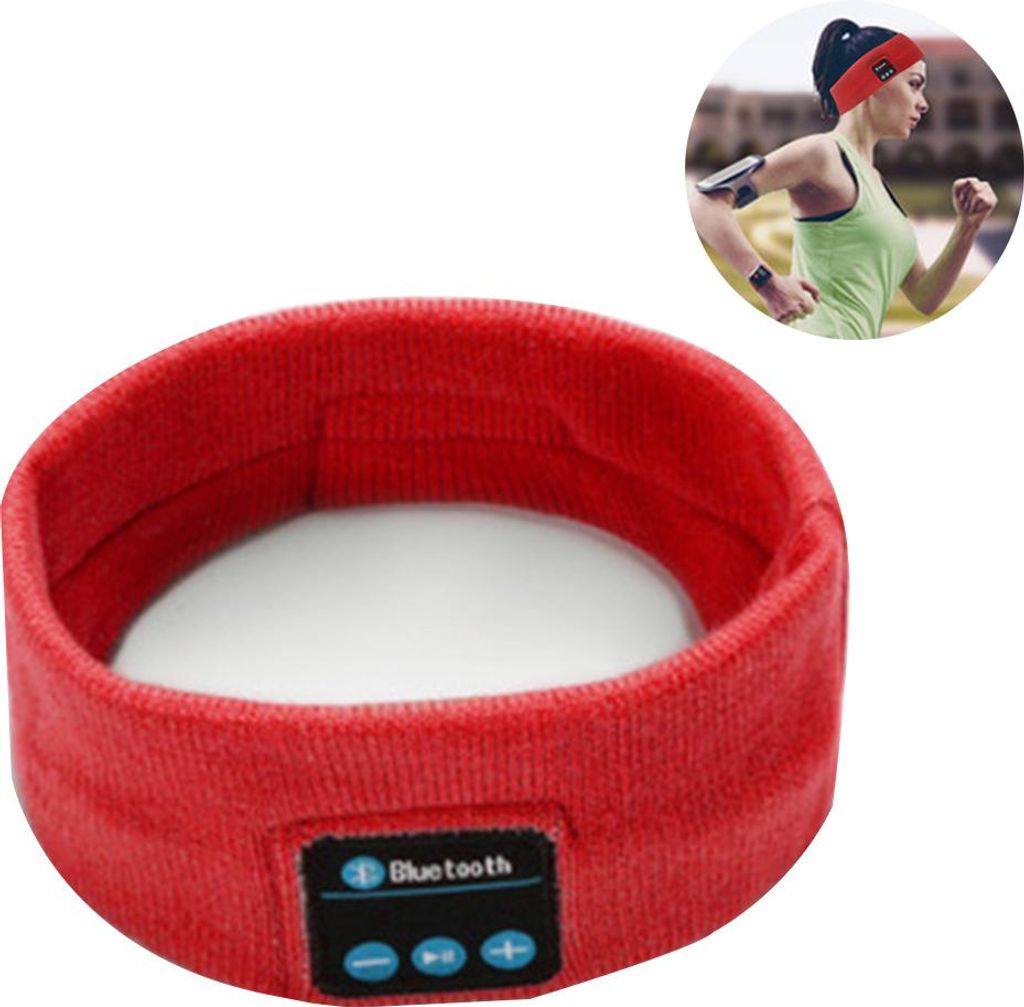 Bluetooth-Kopfhörer mit Schlaffunktion, kabelloses Sport-Stirnband, Freisprechfunktion mit Musikwiedergabe im Bett, integriertem Stereolautspreche...