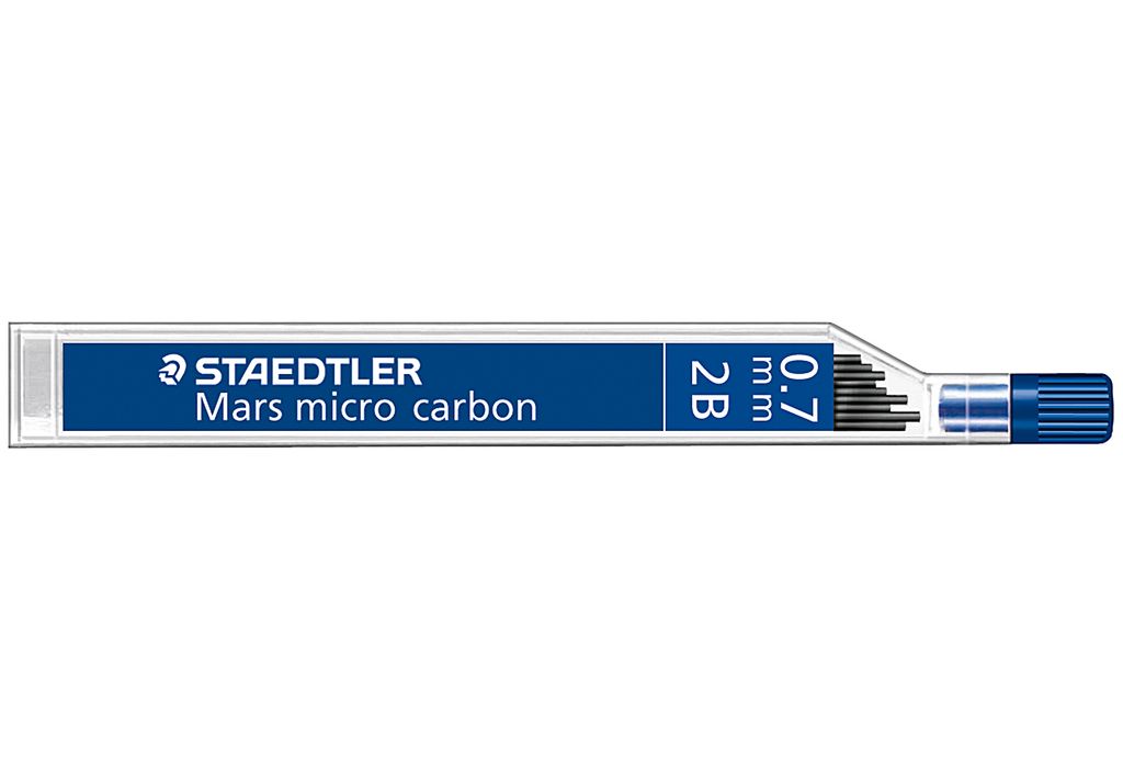STAEDTLER Mars micro carbon Feinminen 250 2B 12 Stück 0,7 Immagine del prodotto 