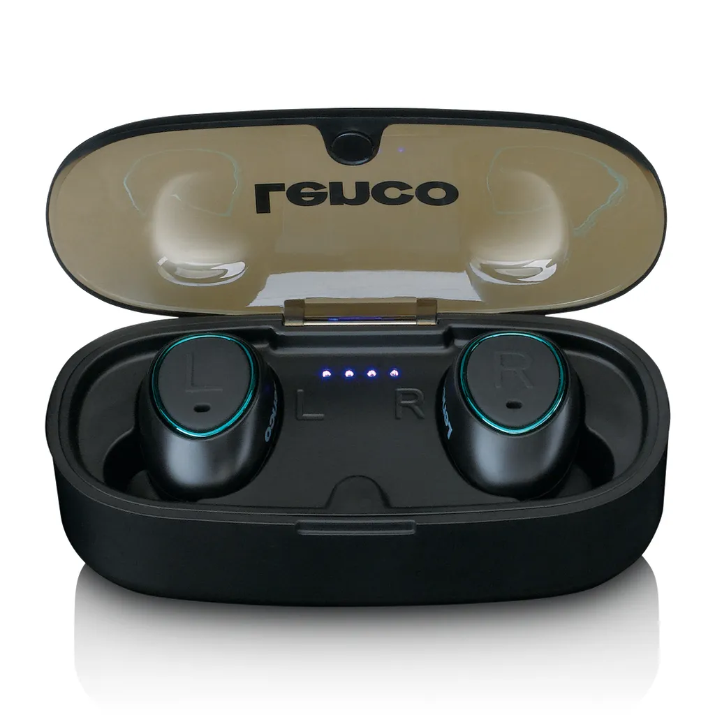 Écouteurs Bluetooth Lenco EPB-410BK avec boîtier powerbank noir