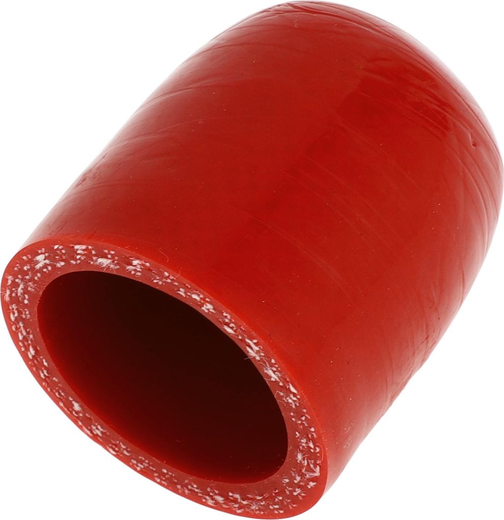 1 Stück 40mm Länge 30mm/1.18" ID Rotes Auto Silikonschlauch Endkappe Silikon Verstärkte Blindkappe für Bypass-Rohr Universal