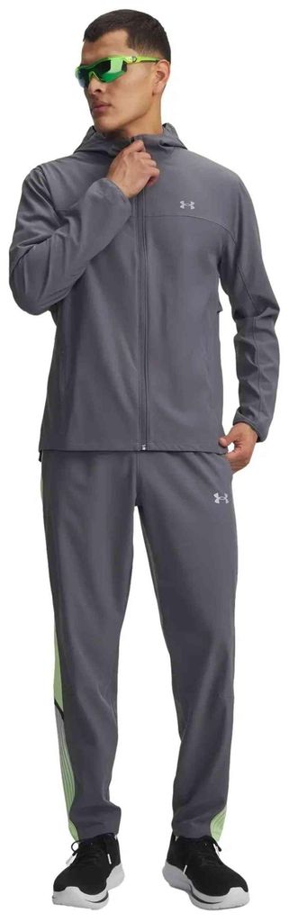 Jogginghose Under Armour Pantalón largo Under Armour Velociti Storm gris verde für Herren