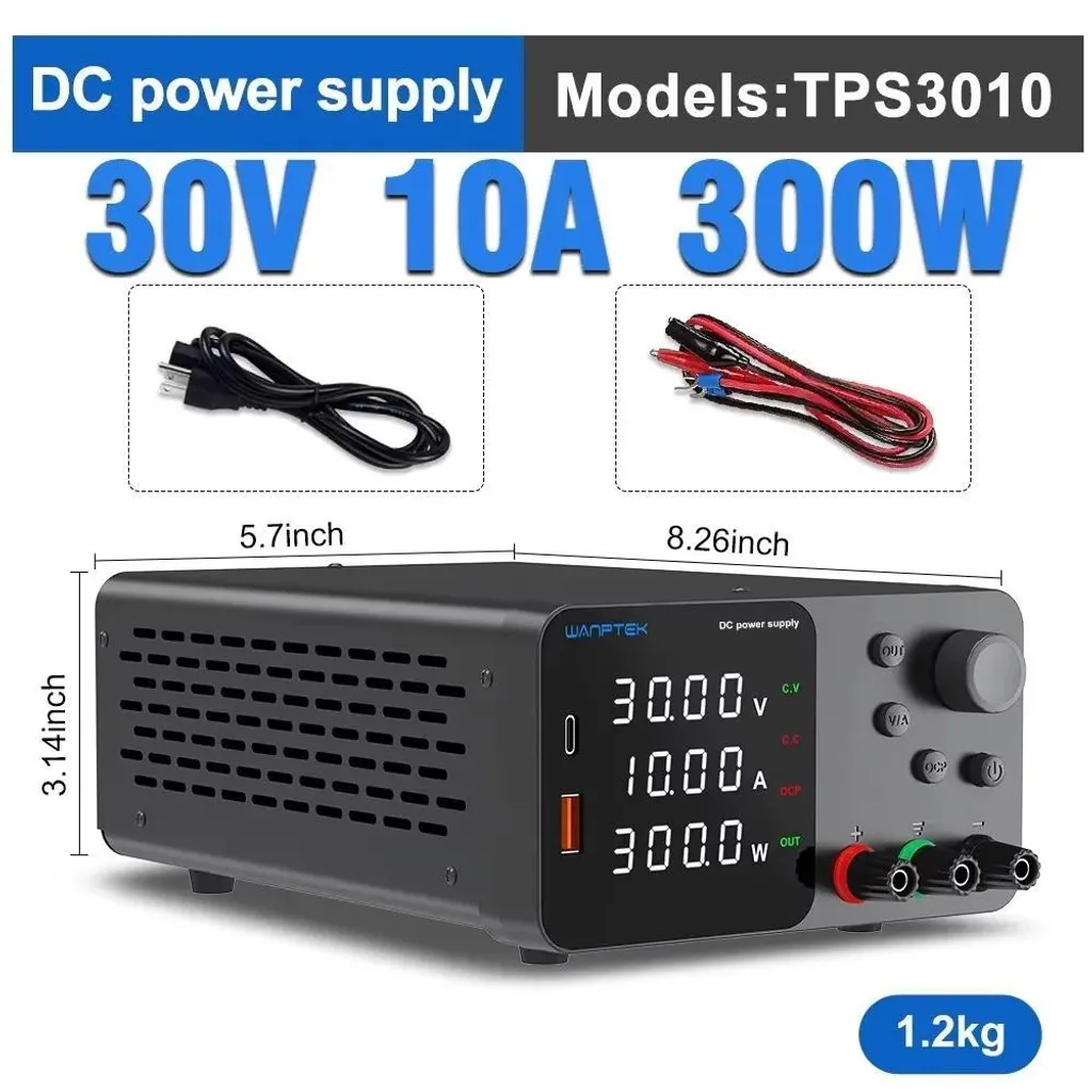 Alimentation Variable 30V 10A Idéale pour Réparation et Test de Charge - 2