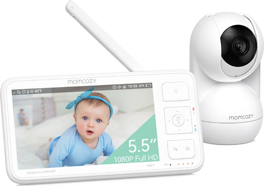 Moniteur Bébé Vidéo Momcozy BM03 - Idéal pour Surveiller Bébé la Nuit HD
