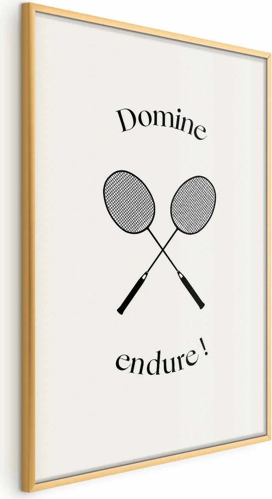 Posterpapier Poster - Summer Games - Badminton Rackets on a White Background 60x90 cm Abstrakt i-C-10079-ao-a