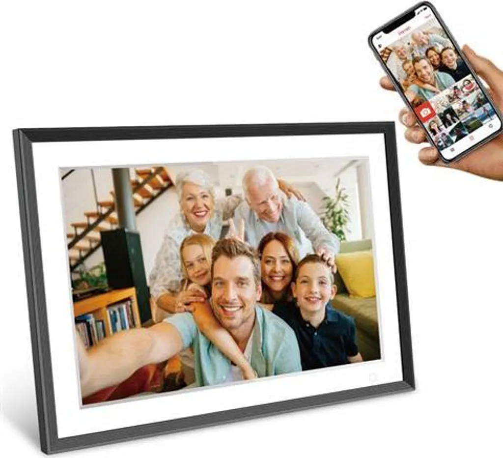 Écran photo connecté Frameo HF-109T 10,1" avec veilleuse intégrée
