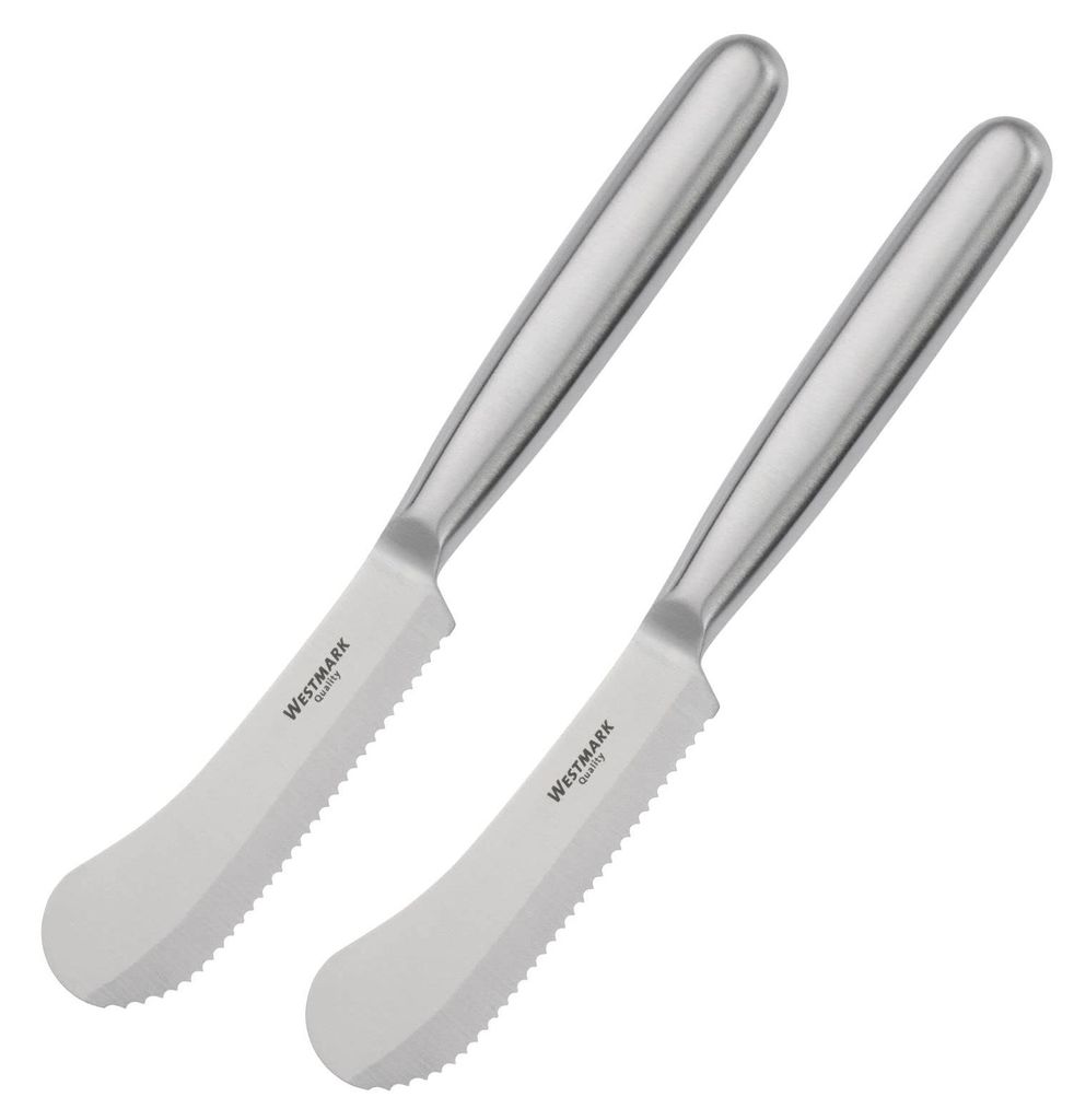 Westmark 2 Frühstücks-/Buttermesser, mit Wellenschliff und Produktbild 