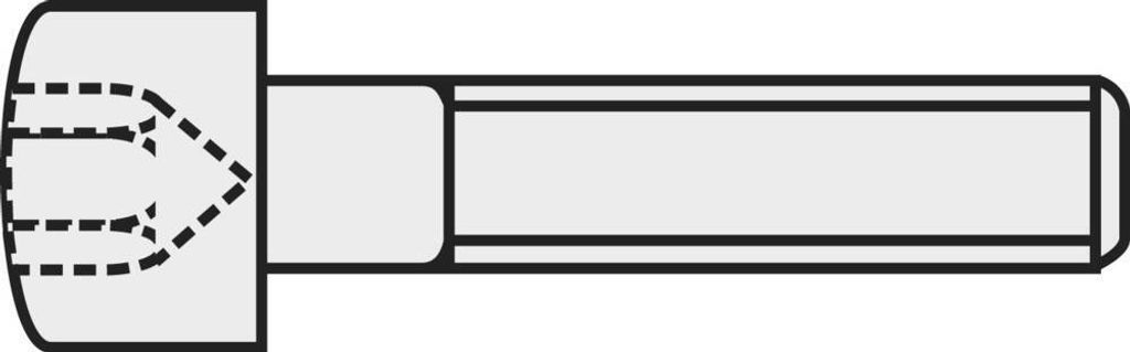 TOOLCRAFT 839679 Zylinderschrauben M4 20 mm Innensechskant DIN 912 Stahl 8.8 geschwärzt 100 St.