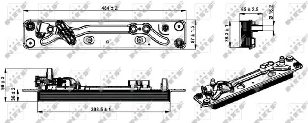 Refroidisseur d'huile NRF 31285 pour BMW X5 E70 X6 E71 OE 17217553389
