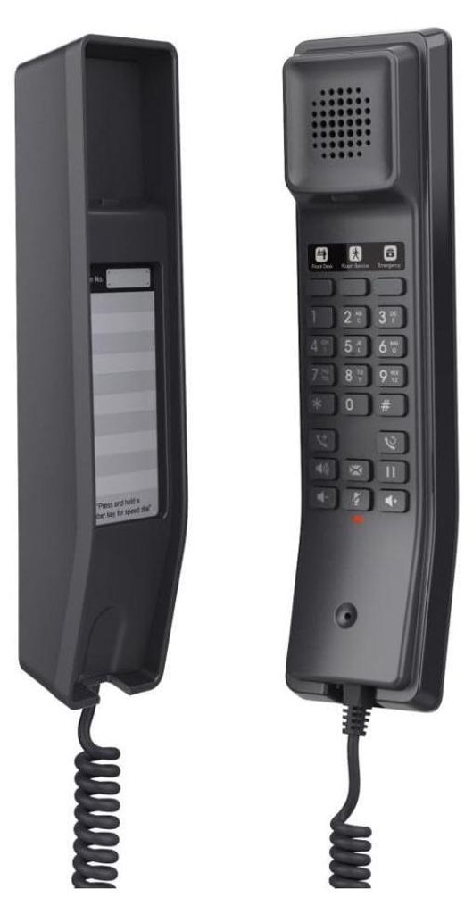 Grandstream GHP611 - IP-Telefon - Schwarz - Kabelgebundenes Mobilteil - 2 Zeilen - Gigabit Ethernet - 10,100 Mbit/s