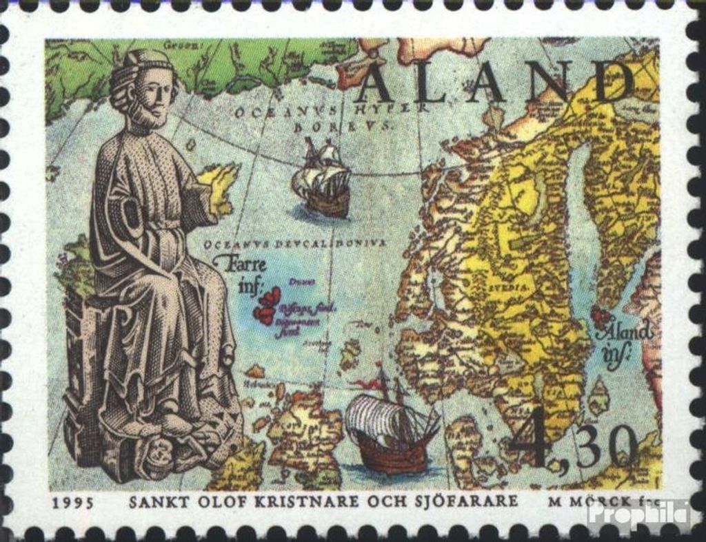 Briefmarken Finnland - Aland 1995 Mi 105 (kompl.Ausg.) gestempelt Olaf II.