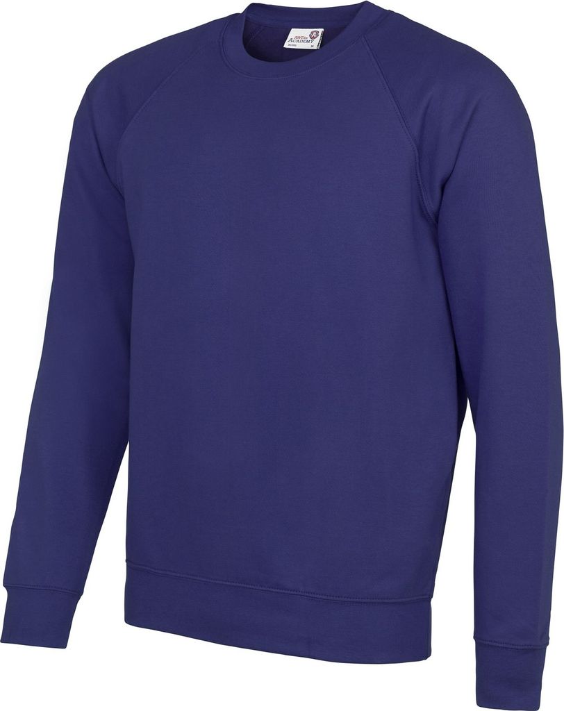 AWDis Academy Herren Rundhals-Sweatshirt RW3916 (S) (Violett)