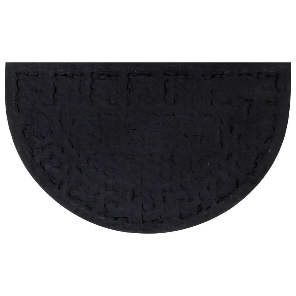 Tapis d'entrée demi-lune 45x75cm coco et caoutchouc pour extérieur - 3
