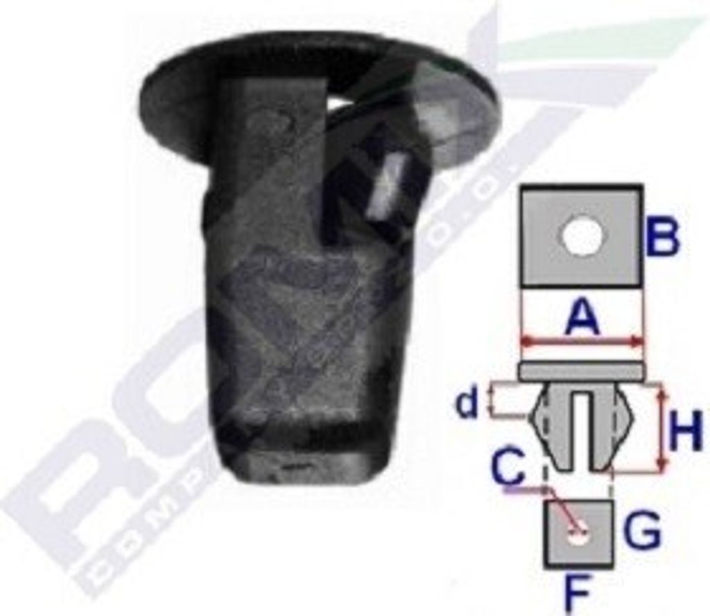10x ROMIX B21006 Clip Zier- / Schutzleiste Produktbild 