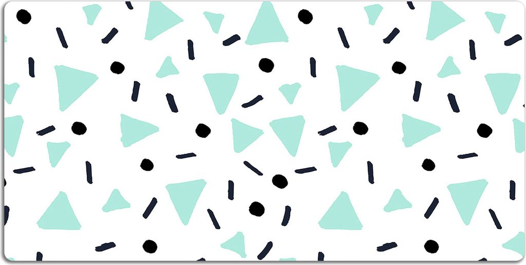 Schreibtischmatte Tischunterlage 120x60 cm Mauspad - Retro-Muster