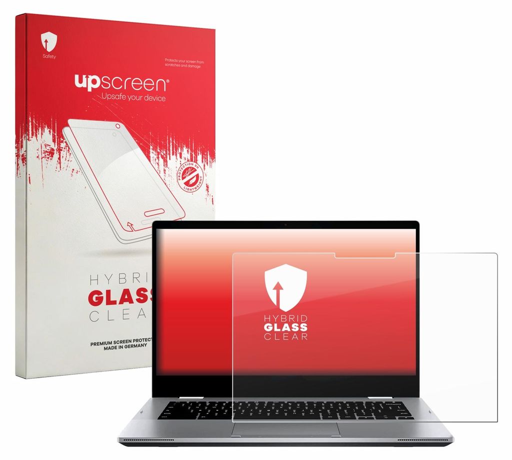 upscreen Schutzglas für ASUS Chromebook Flip CX1 CX1400FKA Schutzfolie Panzer Folie Glas Display Schutz klar