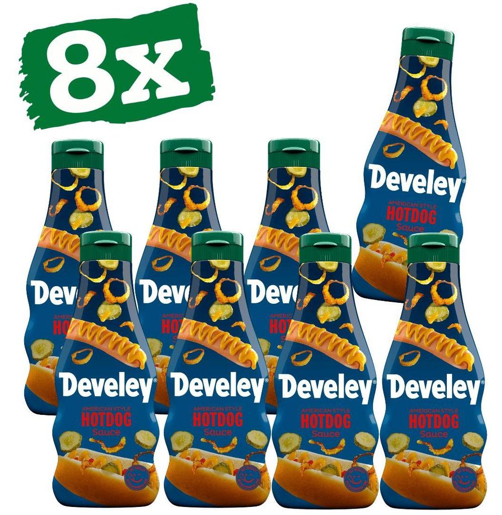 Develey American Style Hotdog Sauce - 8x 250ml Produktbild 