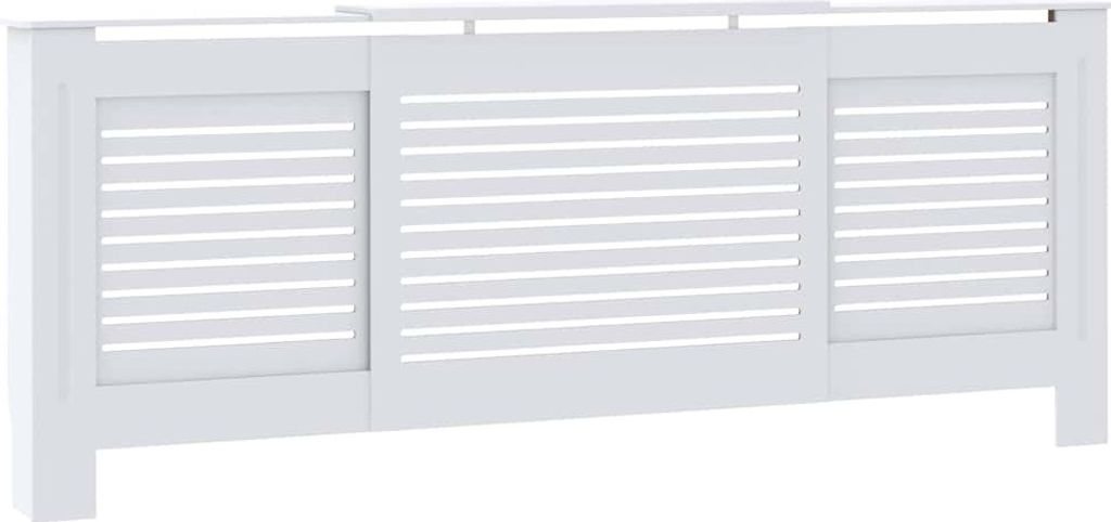 vidaXL MDF radiátorová lišta biela 205 cm Obrázok produktu 