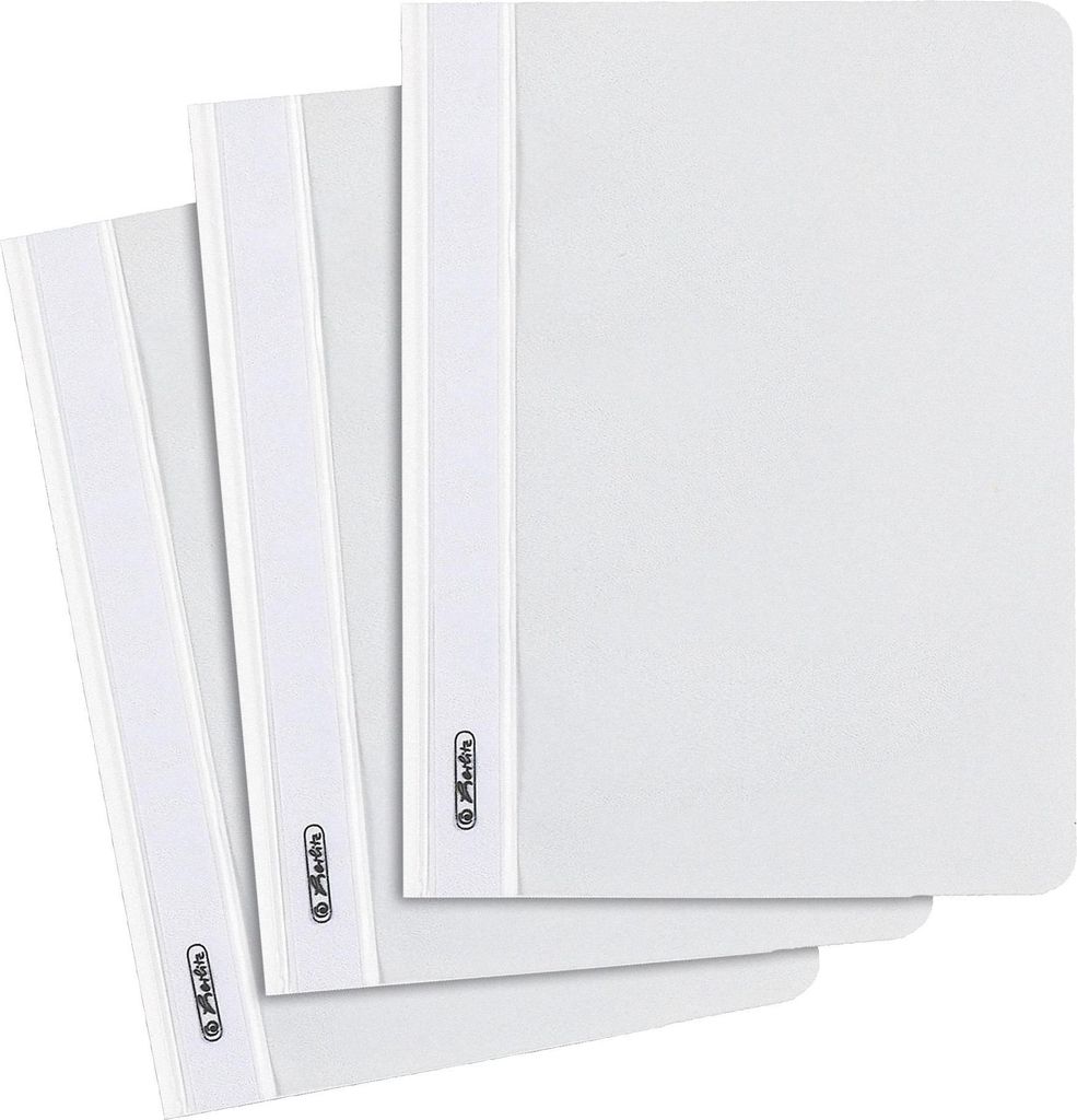 farde à rabats herlitz, DIN A5, en film PP, blanc Image du produit 