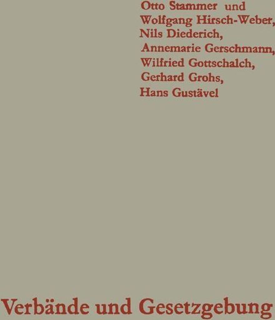 Verbände und Gesetzgebung